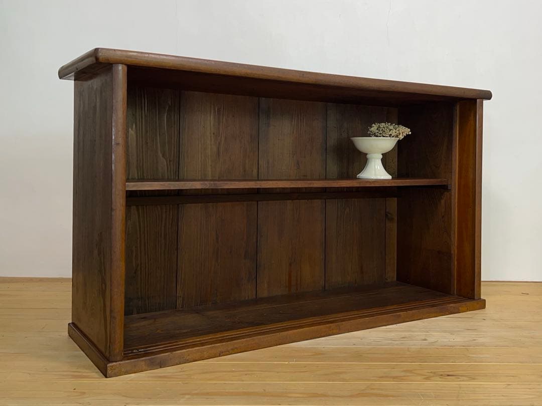 収納棚　無垢材　横幅138.5㎝　M111　古道具　ビンテージ　アンティーク