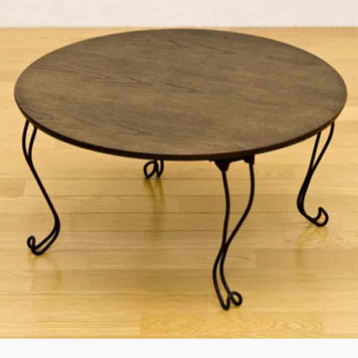 折れ脚テーブル　丸型　★