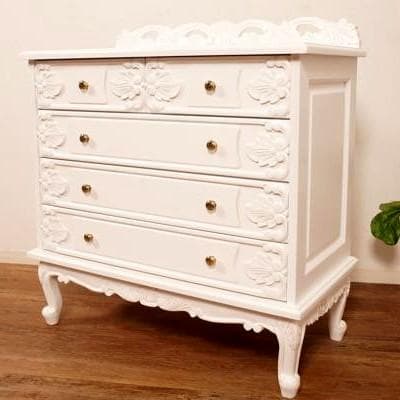 ロココ調　ヨーロピアンスタイル 猫脚　チェスト　手彫り彫刻 4段