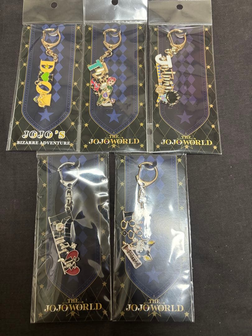 ジョジョの奇妙な冒険 モチーフキーホルダー 5個セット