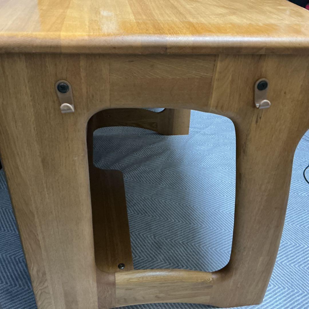 木製シンプルデスク 学習机　引き出し付き