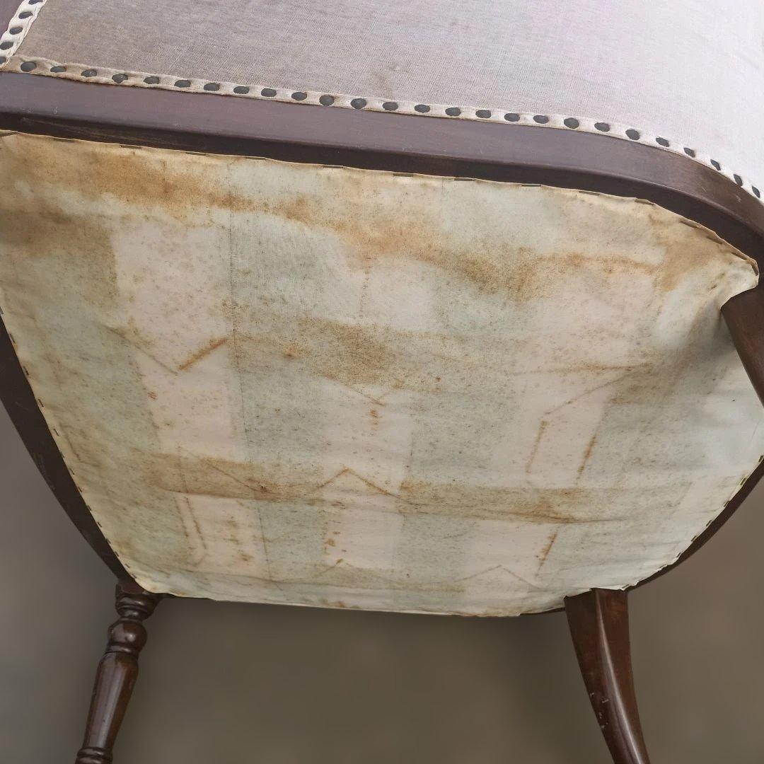 4432)一人掛けソファー　ラウンジチェア　フランスアンティーク