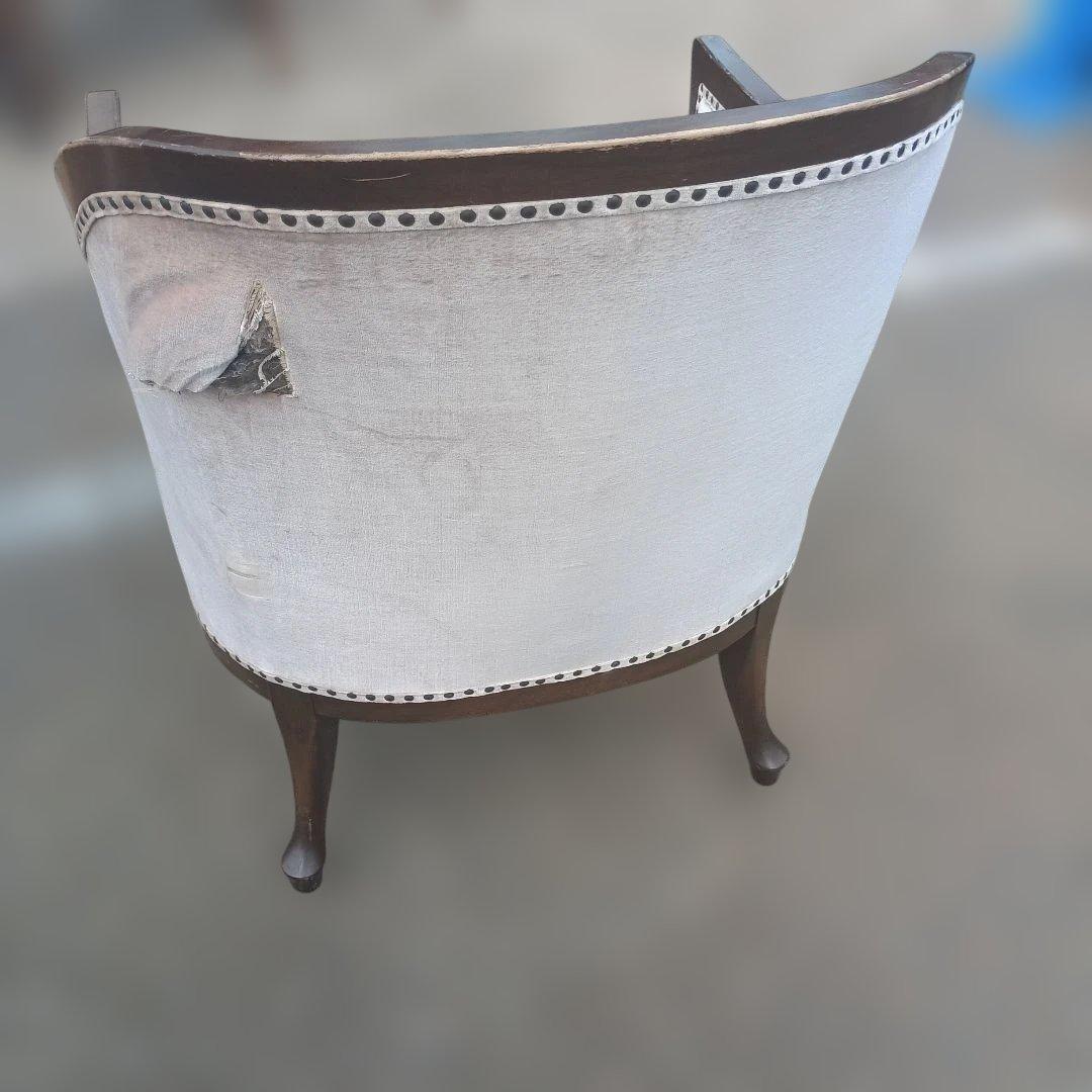 4432)一人掛けソファー　ラウンジチェア　フランスアンティーク