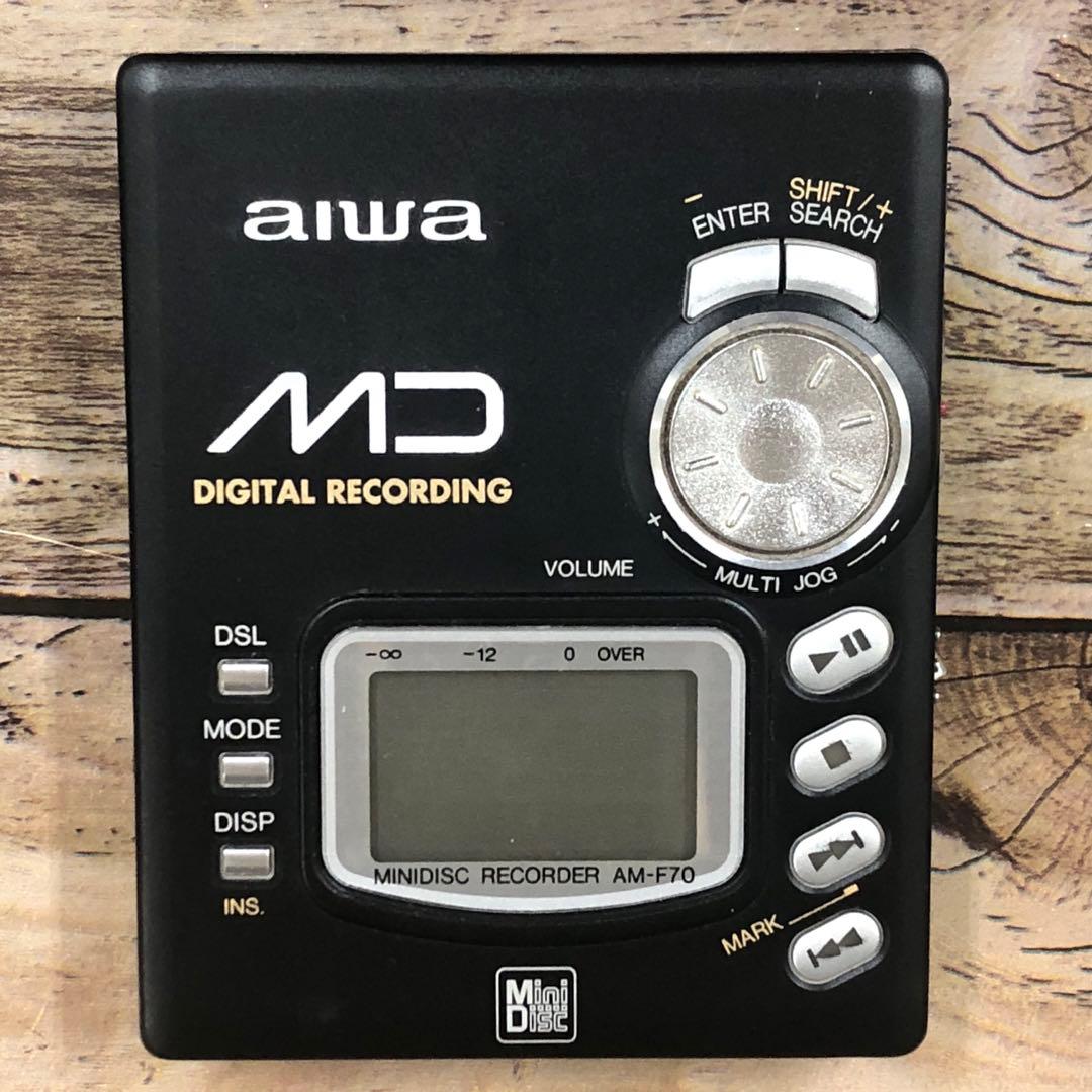 AIWA MDプレーヤー AM-F70 本体 ウォークマン レコーダー