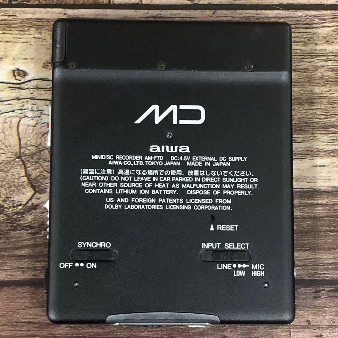 AIWA MDプレーヤー AM-F70 本体 ウォークマン レコーダー
