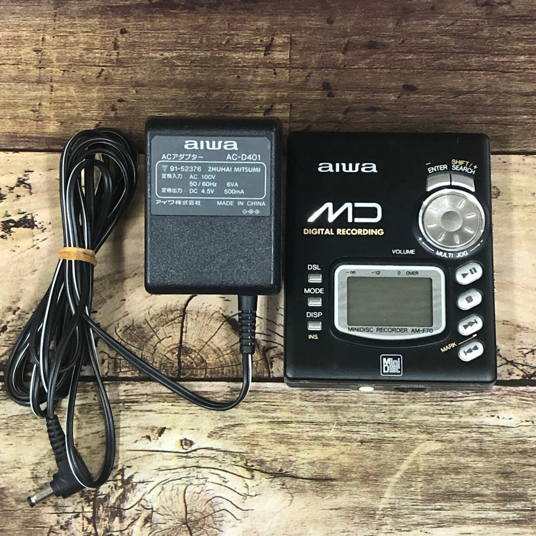 AIWA MDプレーヤー AM-F70 本体 ウォークマン レコーダー
