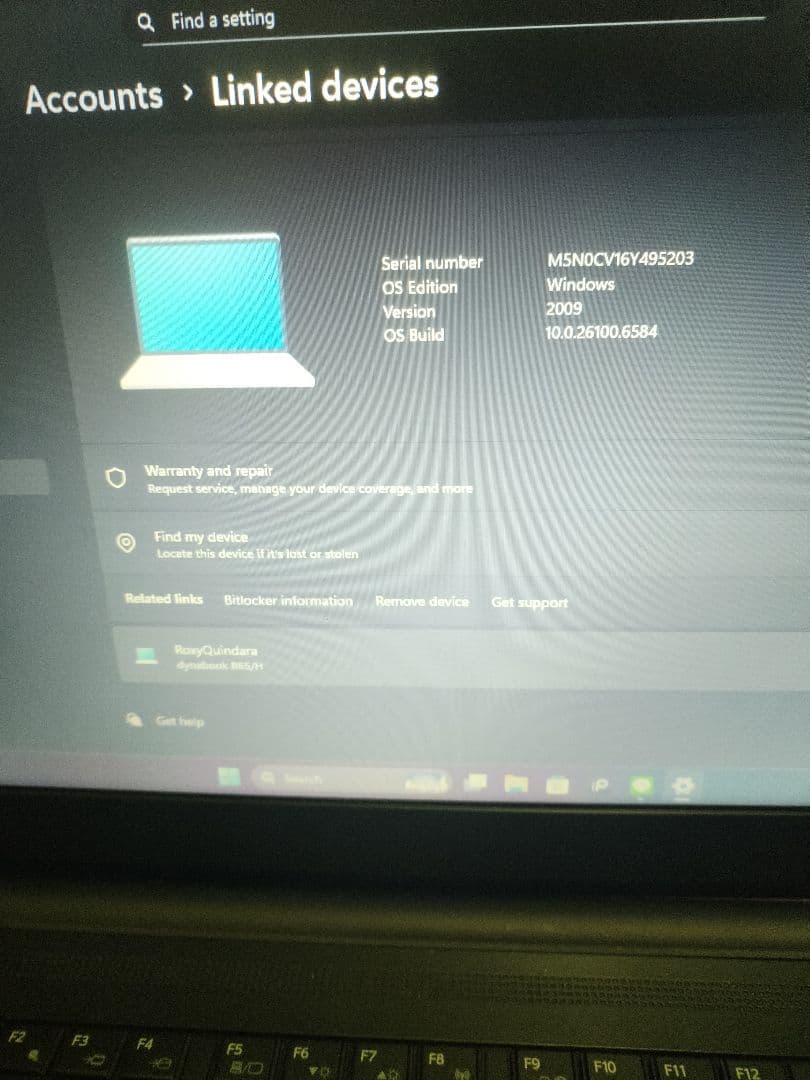 Windowsノート本体 Toshiba Dynabook Laptop