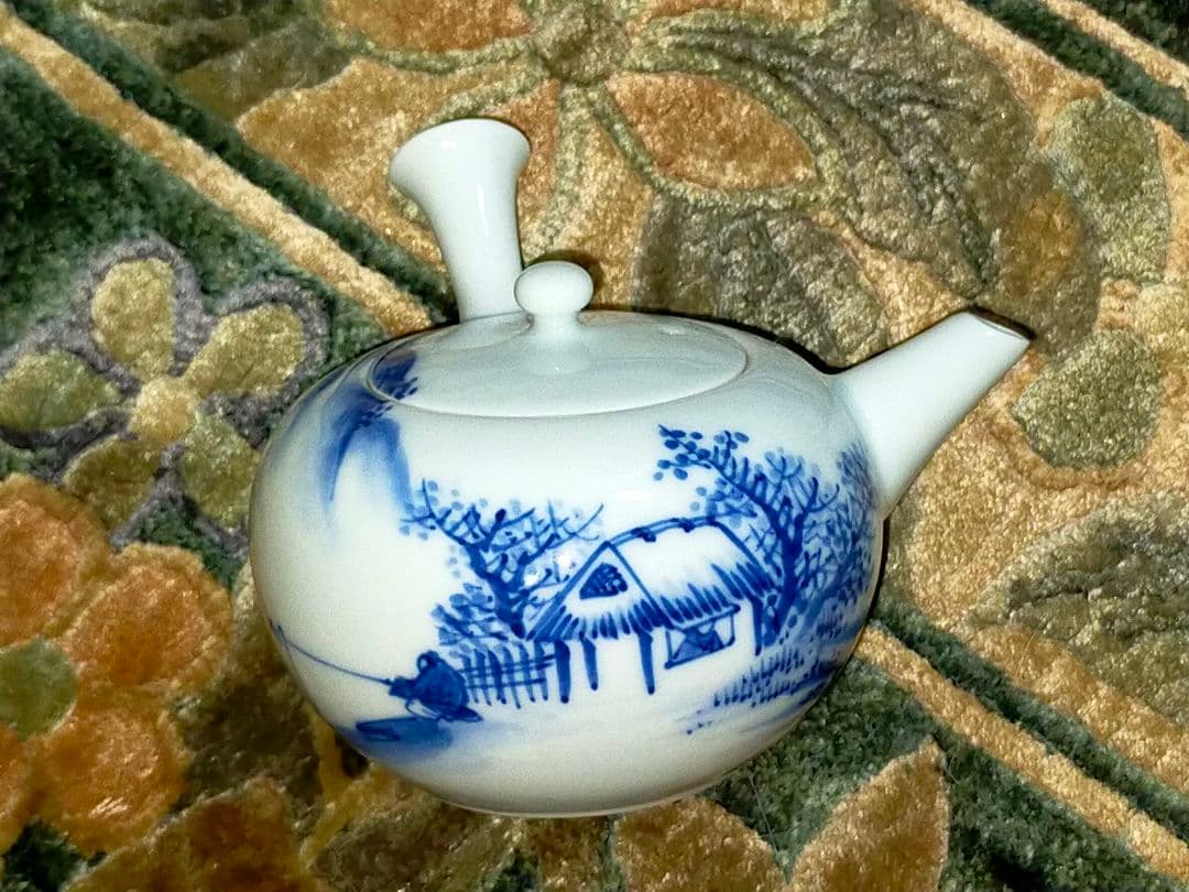 ♥清水♥道年♥煎茶器♥セット♥共箱付き　湯呑み　湯飲み　急須　湯冷まし