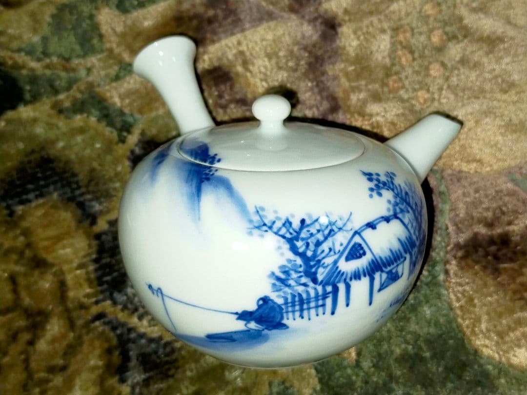 ♥清水♥道年♥煎茶器♥セット♥共箱付き　湯呑み　湯飲み　急須　湯冷まし