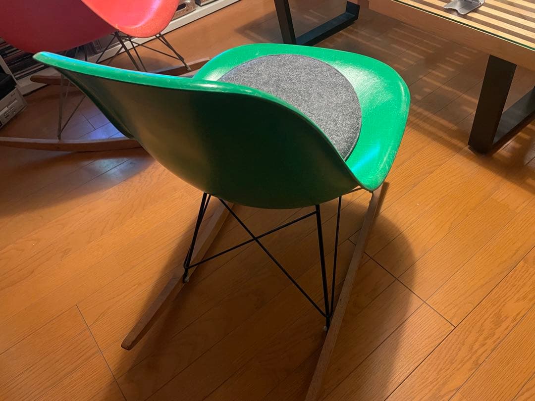 Herman Miller イームズシェルサイドチェア カドミウムグリーン