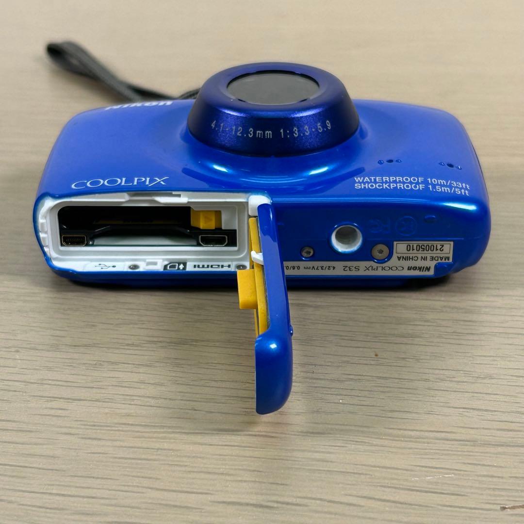 NIkon COOLPIX S32 防水デジタルカメラ ブルー B352
