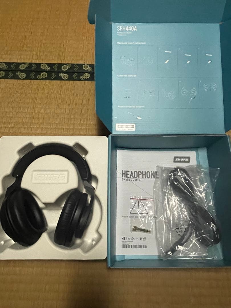 SHURE SRH440A 有線ヘッドホン