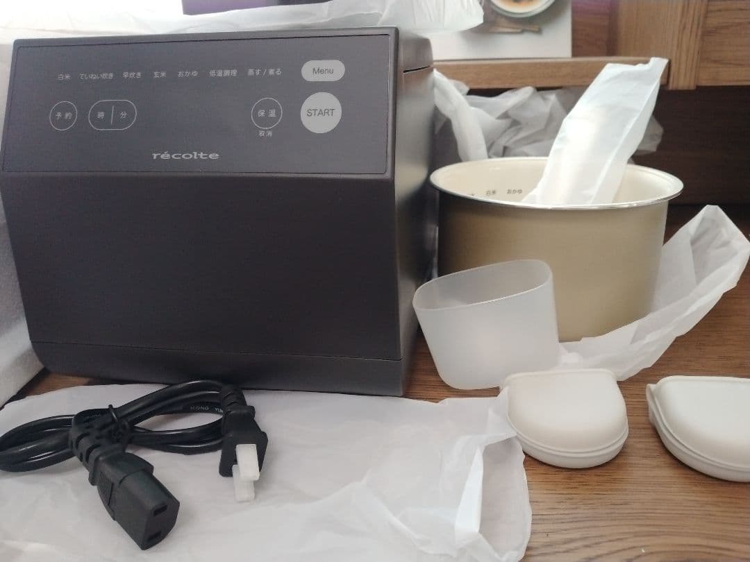 recolteレコルト　クッキングライスクッカー　RCR−2グレ− 匿名配送