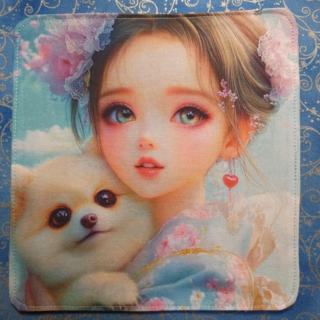 じゅんじゅん　ハンカチポメラニアンちゃん柄　19枚