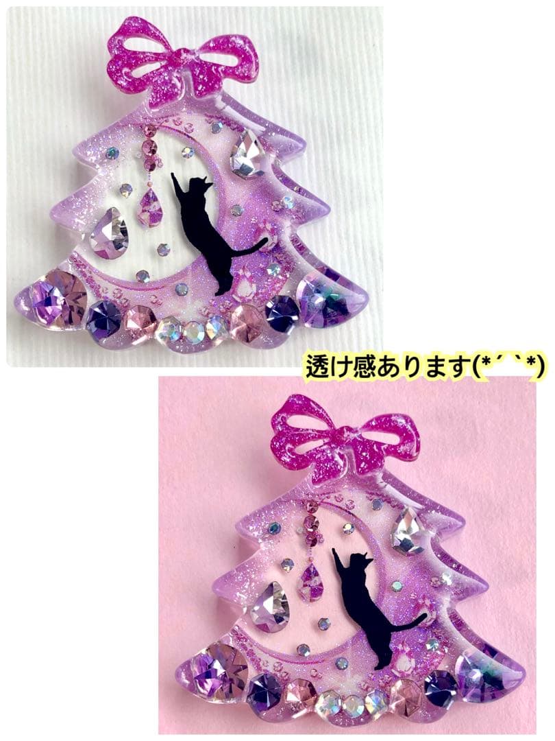 同梱100円引❤️No.2461 レジン ヘアゴム ♡ 猫 ネコ ねこ ♡