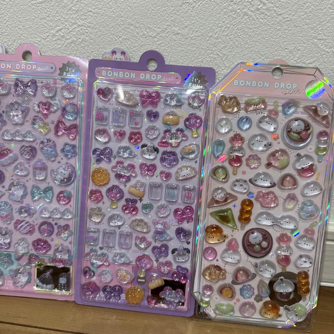 【正規品】ボンボンドロップシールユニコーン もちもち　ニーハオ はちみつ 4点