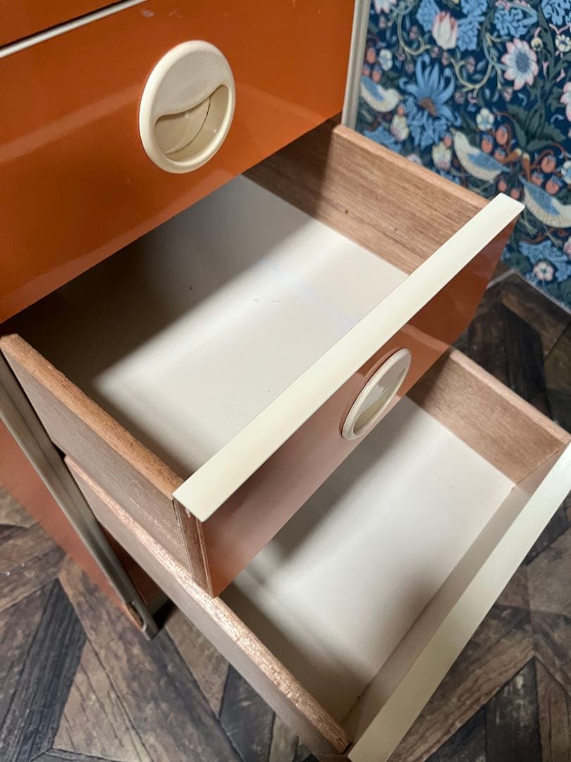 オレンジチェスト 昭和レトロ レトロポップ インテリア 当時物