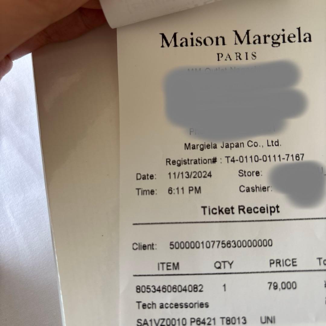 Maison Margiela iPhone14 ラウンドジップ　4ステッチ