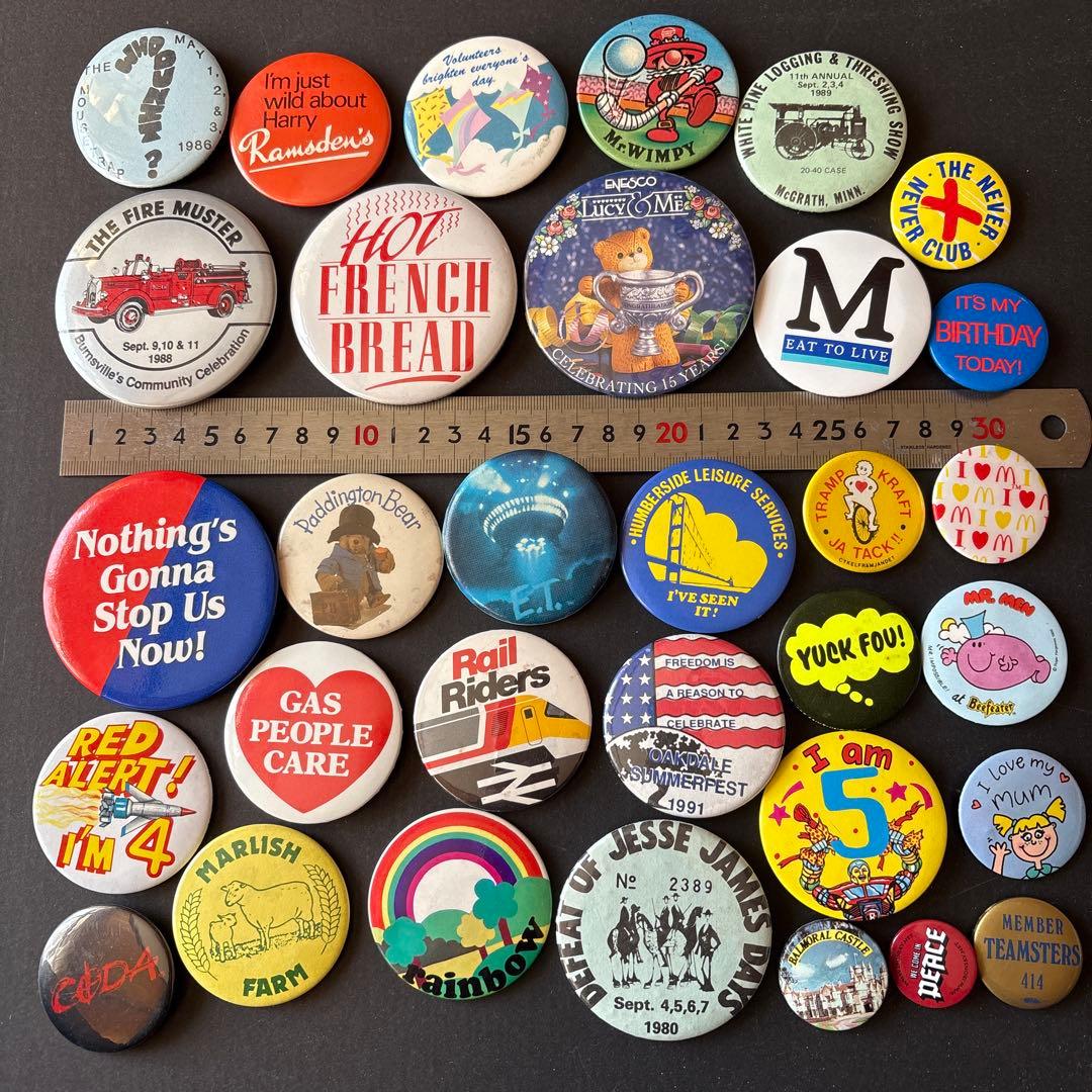 d*s様 ヴィンテージ缶バッジ／USA・UK／VINTAGE