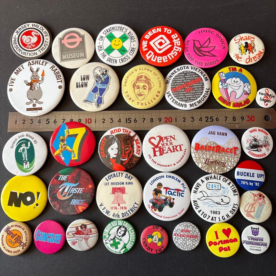d*s様 ヴィンテージ缶バッジ／USA・UK／VINTAGE