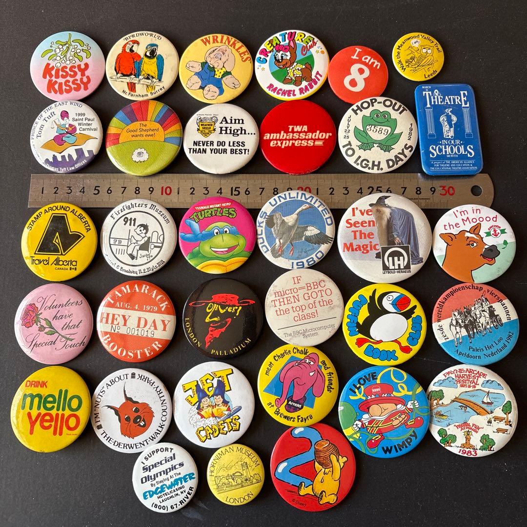 d*s様 ヴィンテージ缶バッジ／USA・UK／VINTAGE