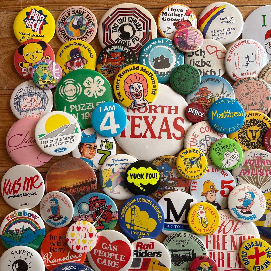 d*s様 ヴィンテージ缶バッジ／USA・UK／VINTAGE