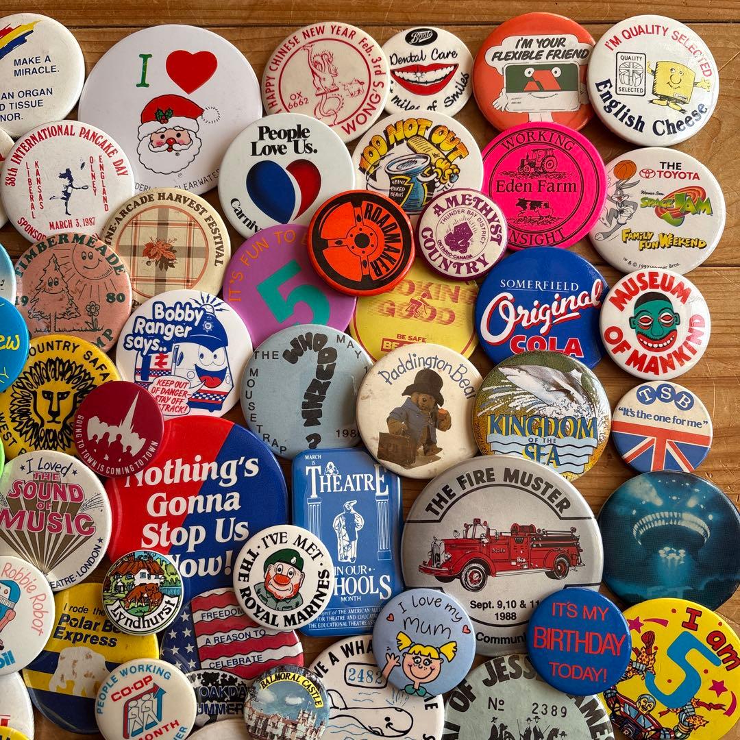 d*s様 ヴィンテージ缶バッジ／USA・UK／VINTAGE