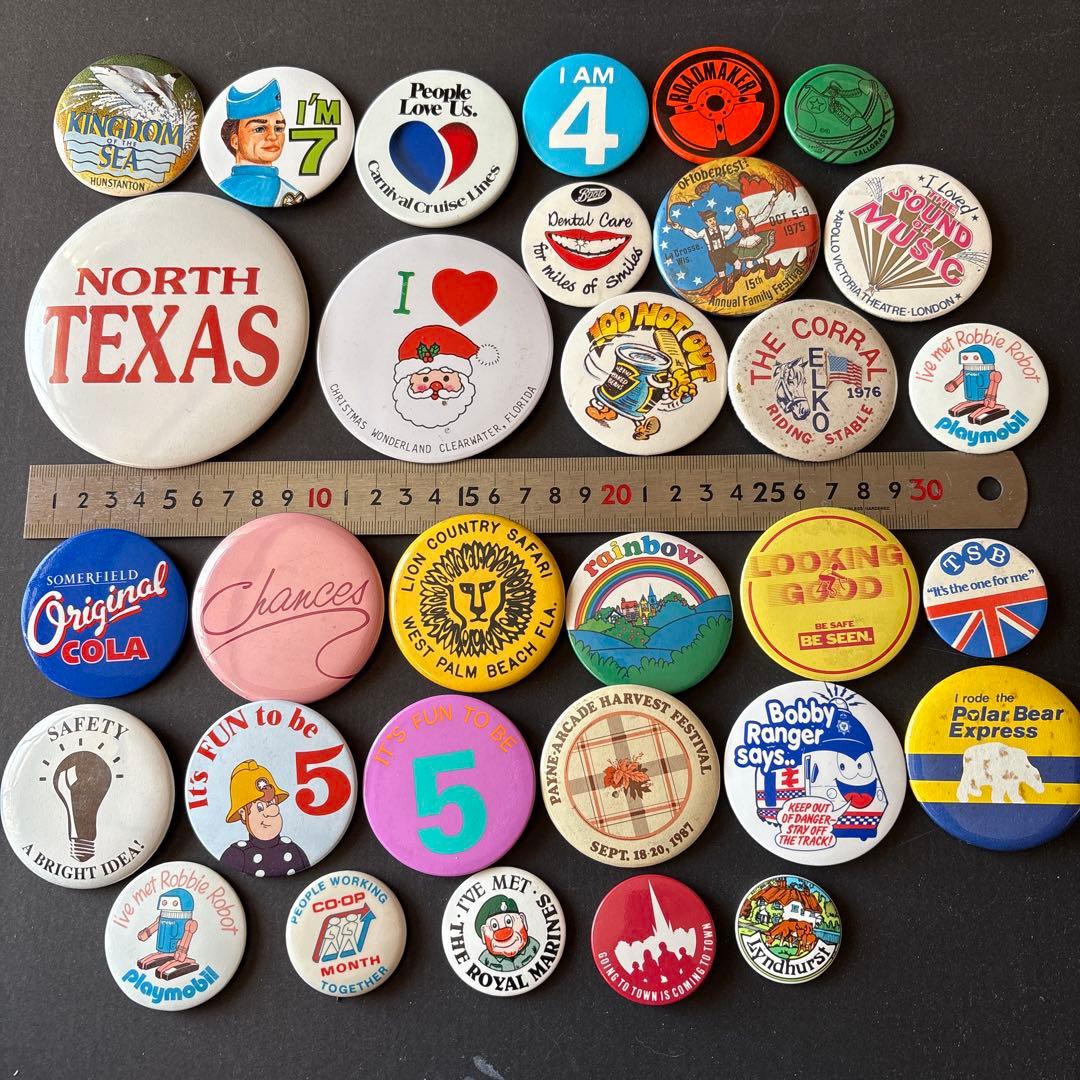 d*s様 ヴィンテージ缶バッジ／USA・UK／VINTAGE