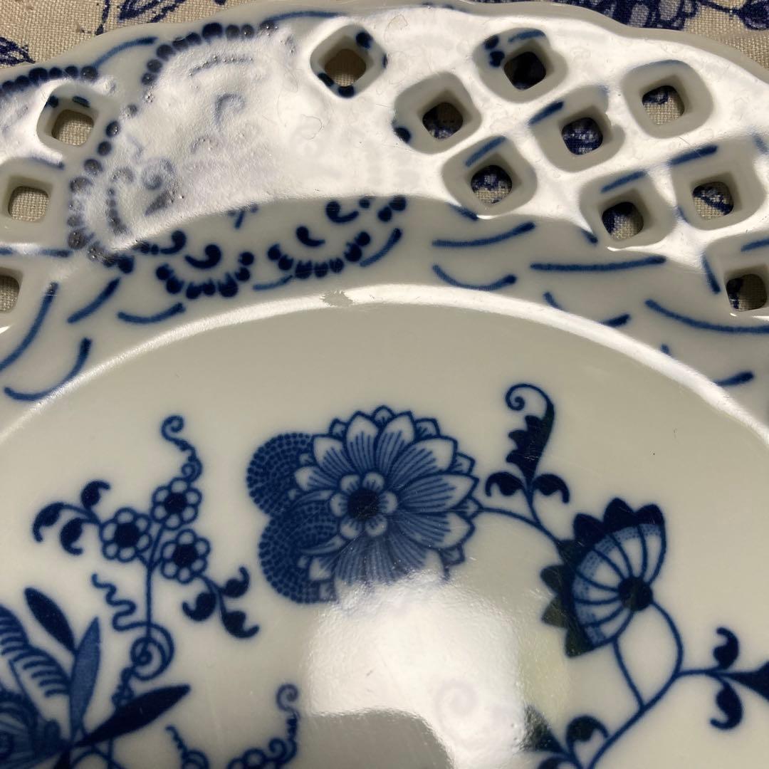 ブルーダニューブ　ロイヤルプレート　アフタヌーンティースタンド2段付