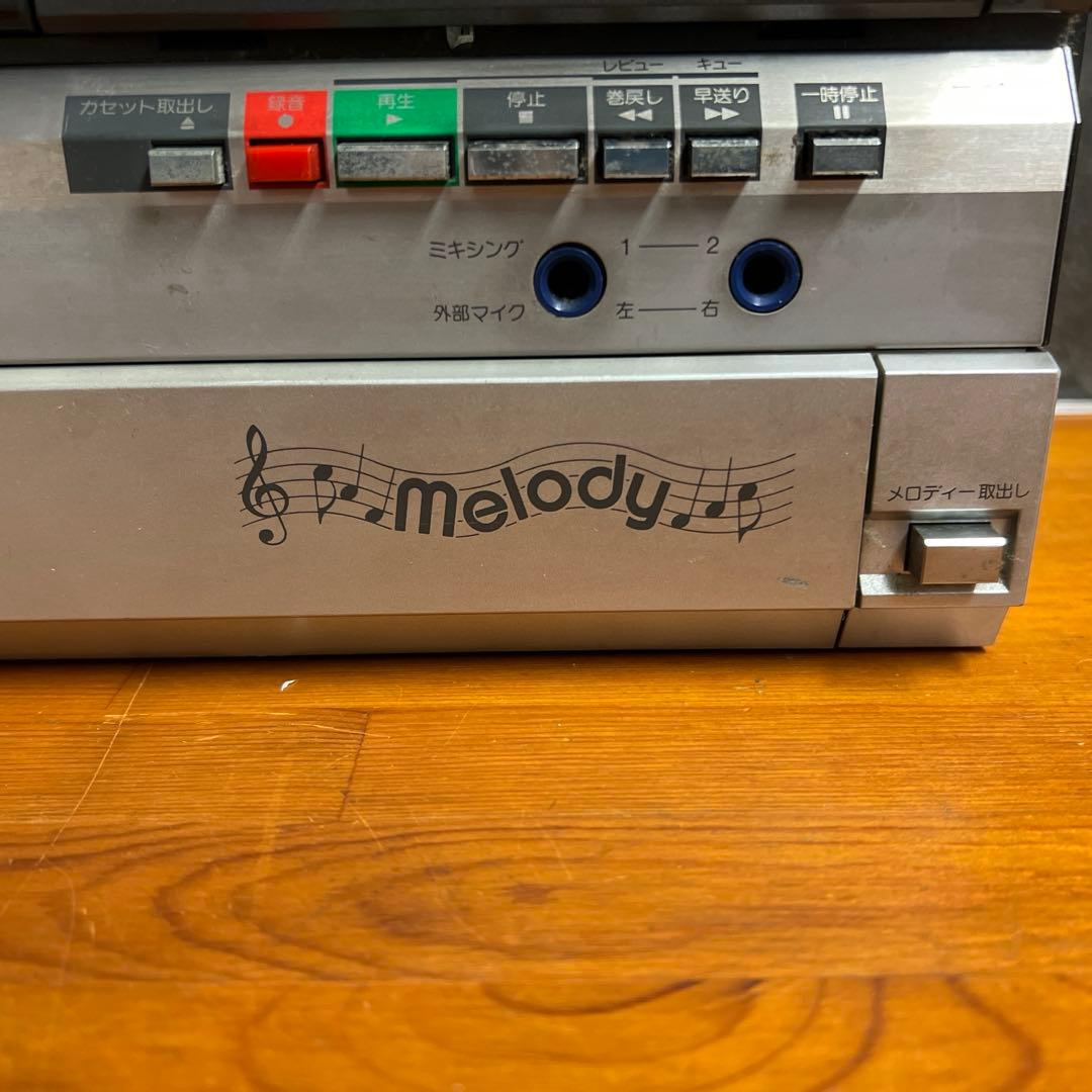 昭和レトロ　SHARP MR-990 ステレオメロディ ダブルカセット ラジカセ