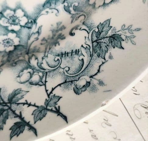 美品　ジョワジールロワ　ポンパドール　平皿　フランスアンティーク