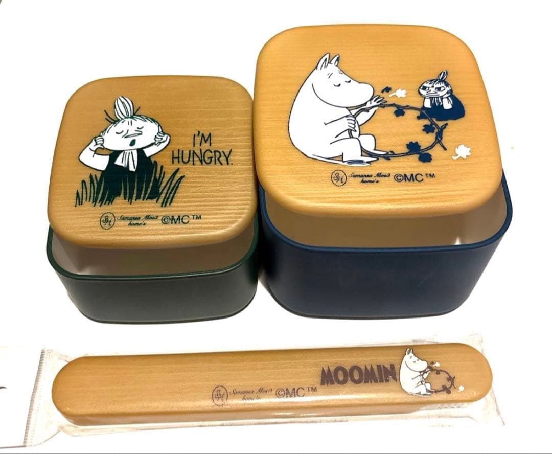 未使用【MOOMIN×sm2】ムーミンランチBOX&箸箱 お弁当箱　お箸