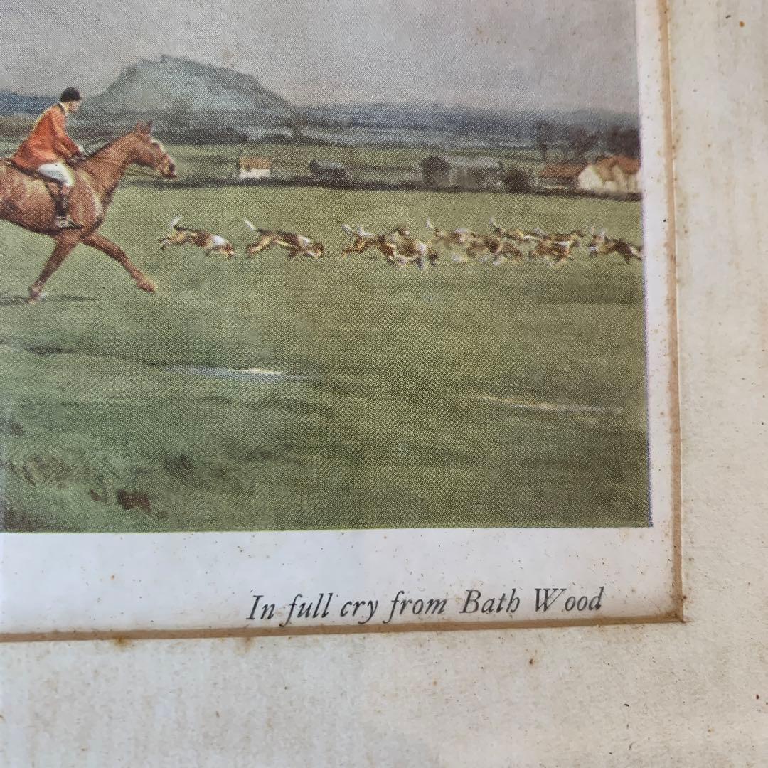 めぐりんさん専用　額装　狩猟の絵　競馬　プリント　ポートレート　馬　2セット