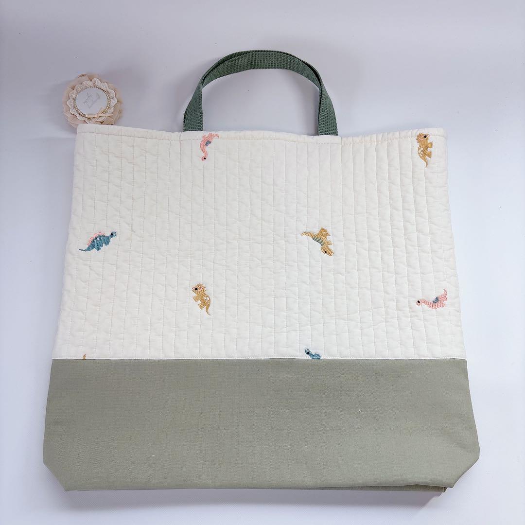 はるはる様　レッスンバッグ　上履き袋　体操着袋　ハンドメイド　ヌビ　キルト