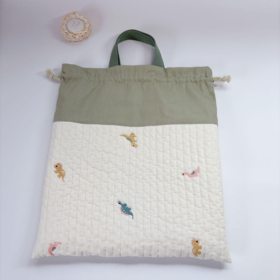 はるはる様　レッスンバッグ　上履き袋　体操着袋　ハンドメイド　ヌビ　キルト