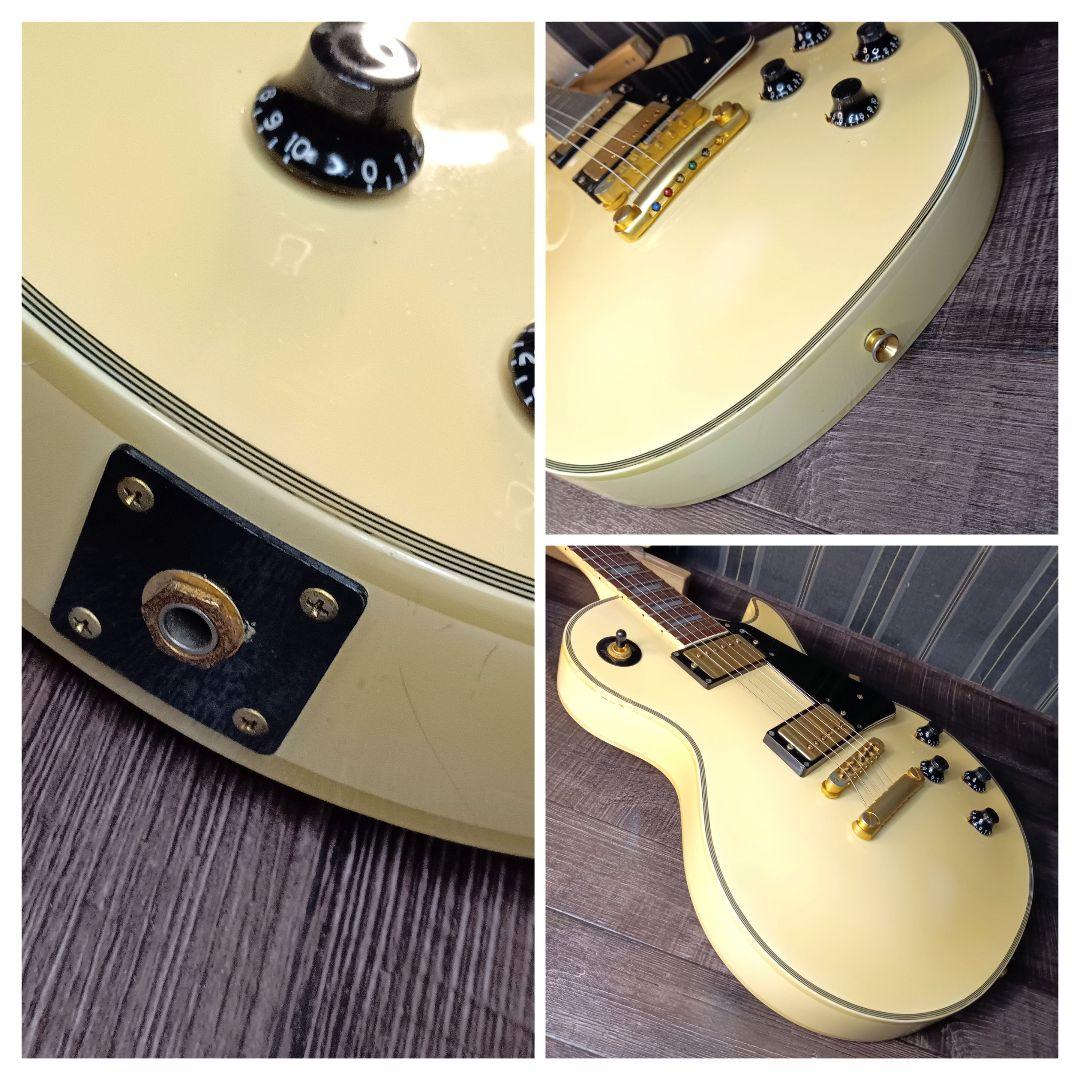 Burny RLC-55 レスポールカスタム バーニー エレキギター クリーム系