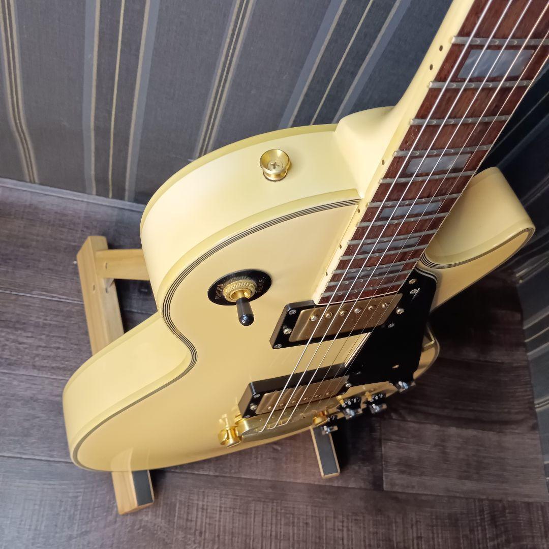 Burny RLC-55 レスポールカスタム バーニー エレキギター クリーム系
