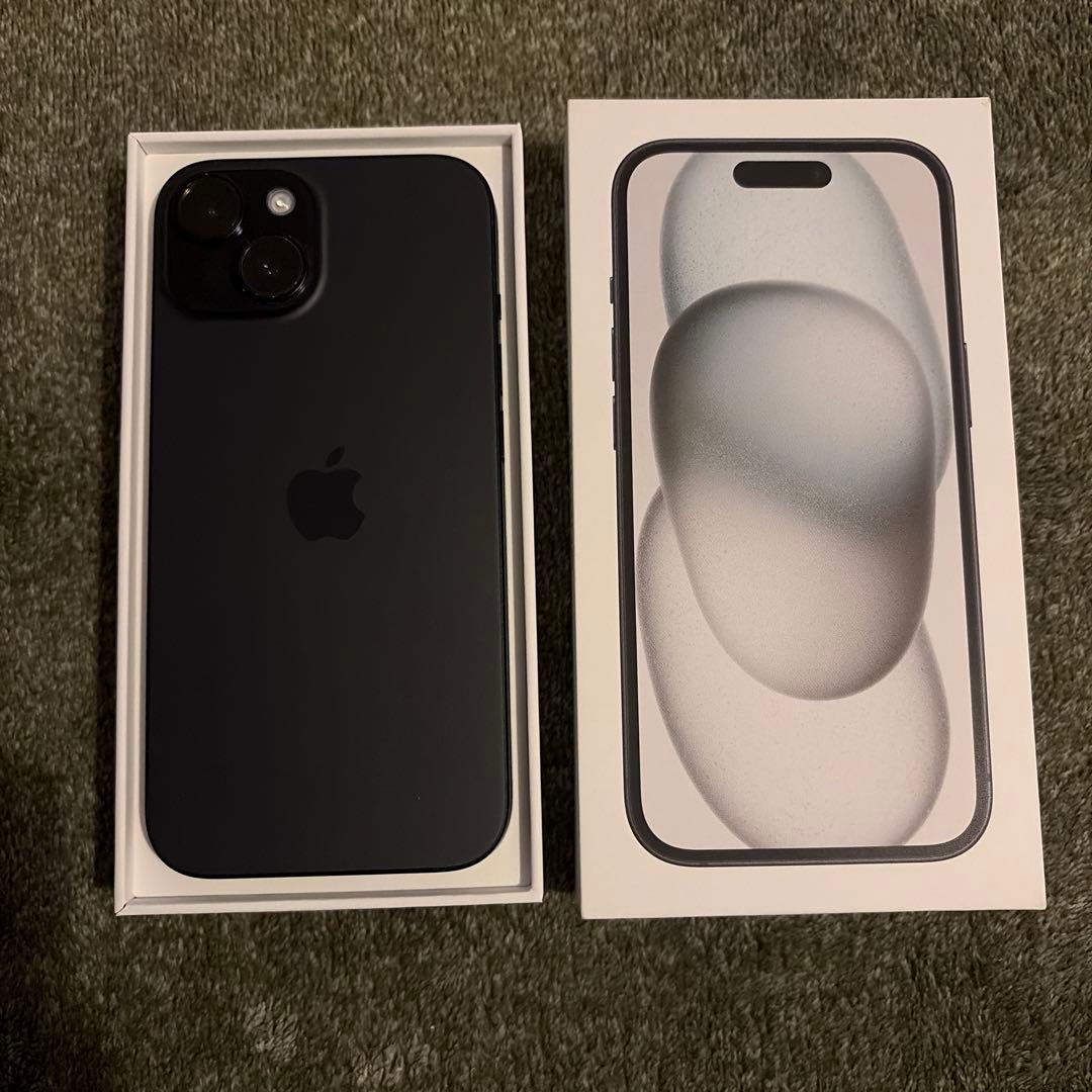 Apple iPhone 15 ブラック 128GB 本体 バッテリー100%