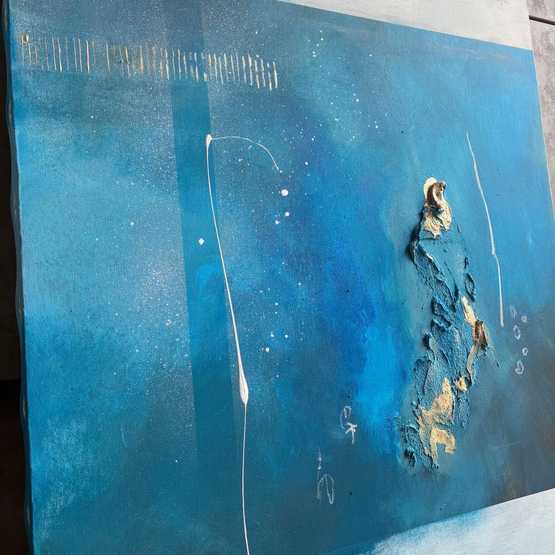 現代アート　65×53㎝　テクスチャー　モダン　絵画　原画　抽象画　アートパネル