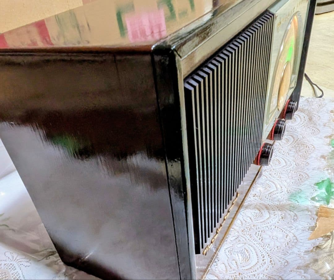 珍品　動くマジックアイ　Bluetooth付　昭和レトロ真空管ラジオ