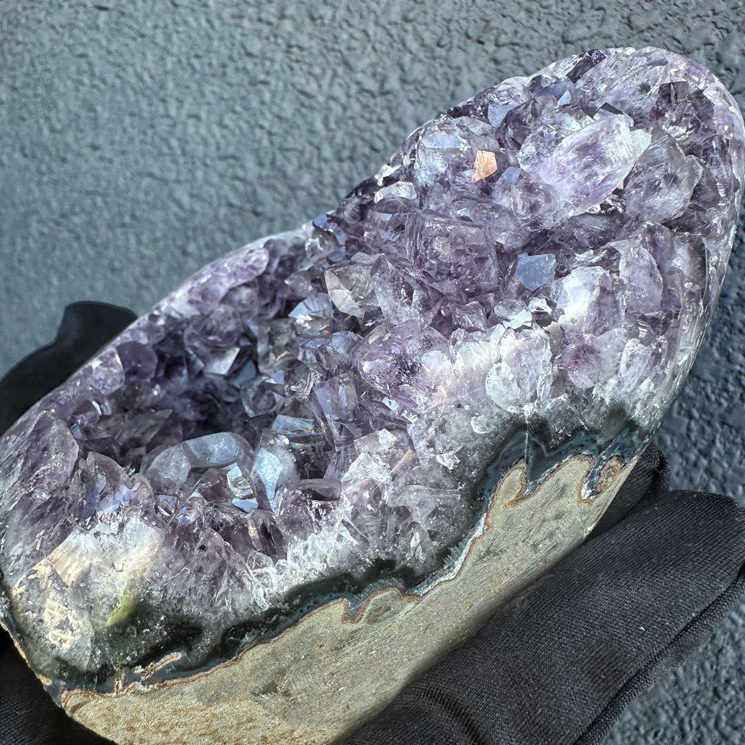 アメジストミニドーム&レインボーヒマラヤ水晶アイリスクォーツ浄化セットA1148