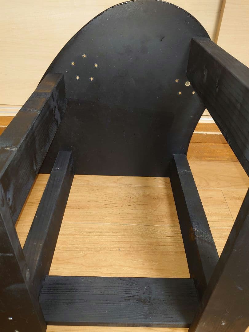 【累積219台目】パチスロを置く台・1台用シンプルスタンド★超コンパクト型④黒色