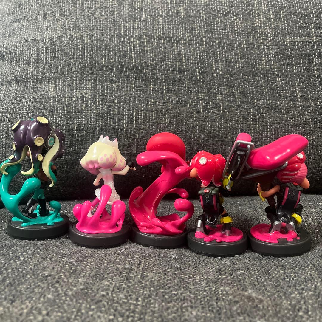 美品　スプラトゥーン amiibo 5体セット　除菌ずみ最終値下げ