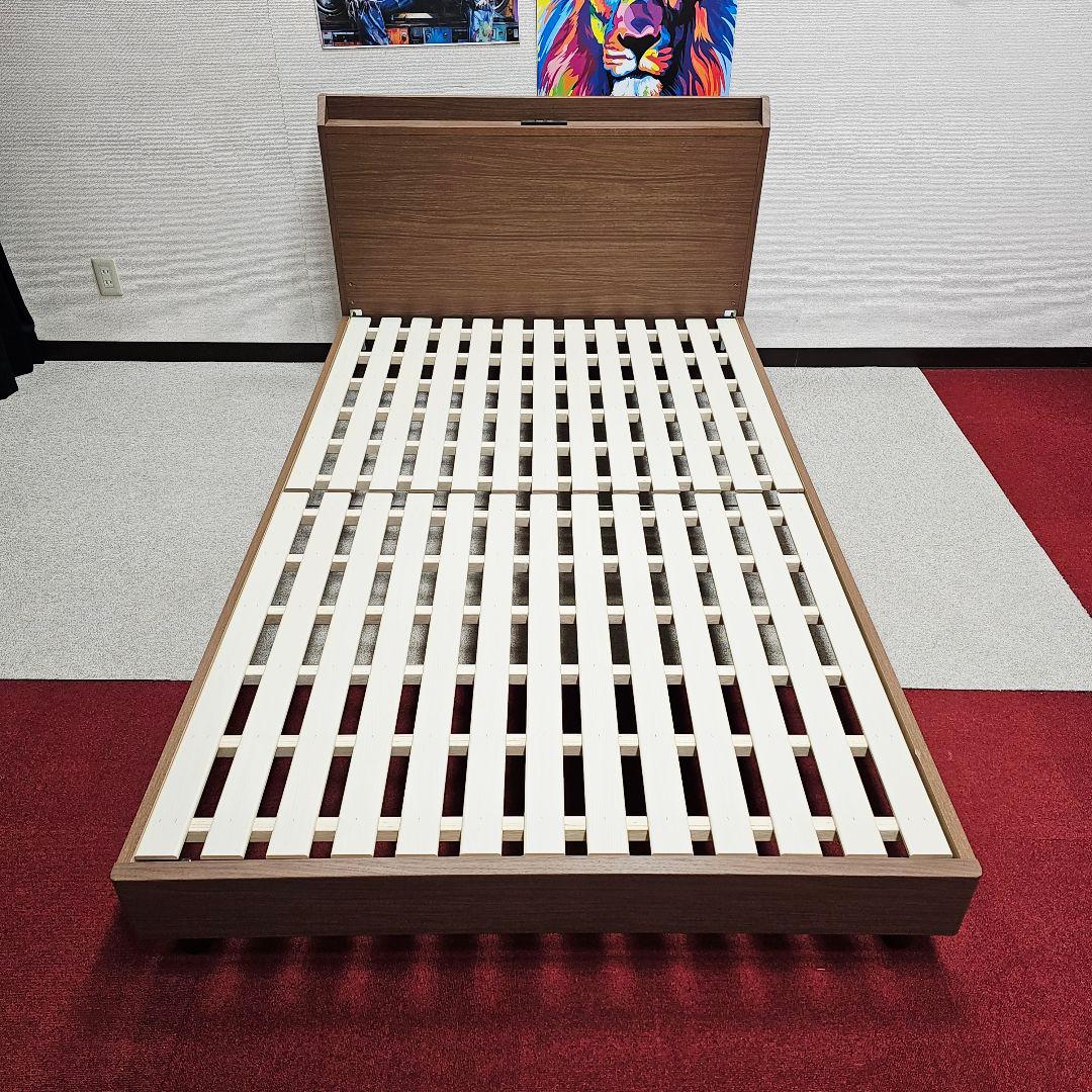 木製セミダブルベッドフレーム 収納付き東京23区全域送料無料