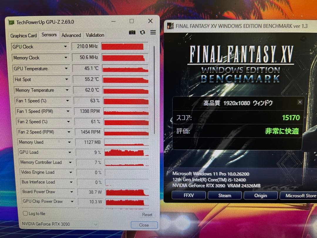 【フル整備済み】GYGABYTE RTX 3090 OC 24GB 【保証あり】