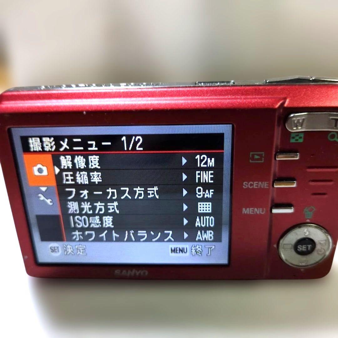 SANYO Xacti X1200 赤 12.1メガピクセル動作確認品　動作品