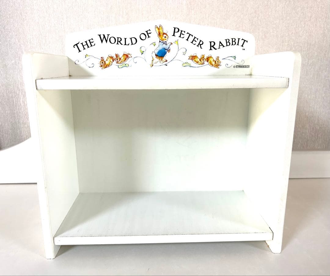 【イギリス購入品】ピーターラビット 絵本　フレデリック・ウォーン社製　木製　本立