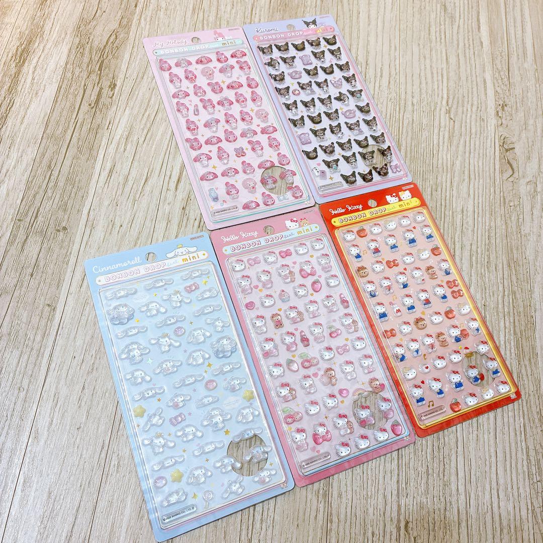 ５種類 正規品 ボンボンドロップシール　サンリオミニ Sanrio mini