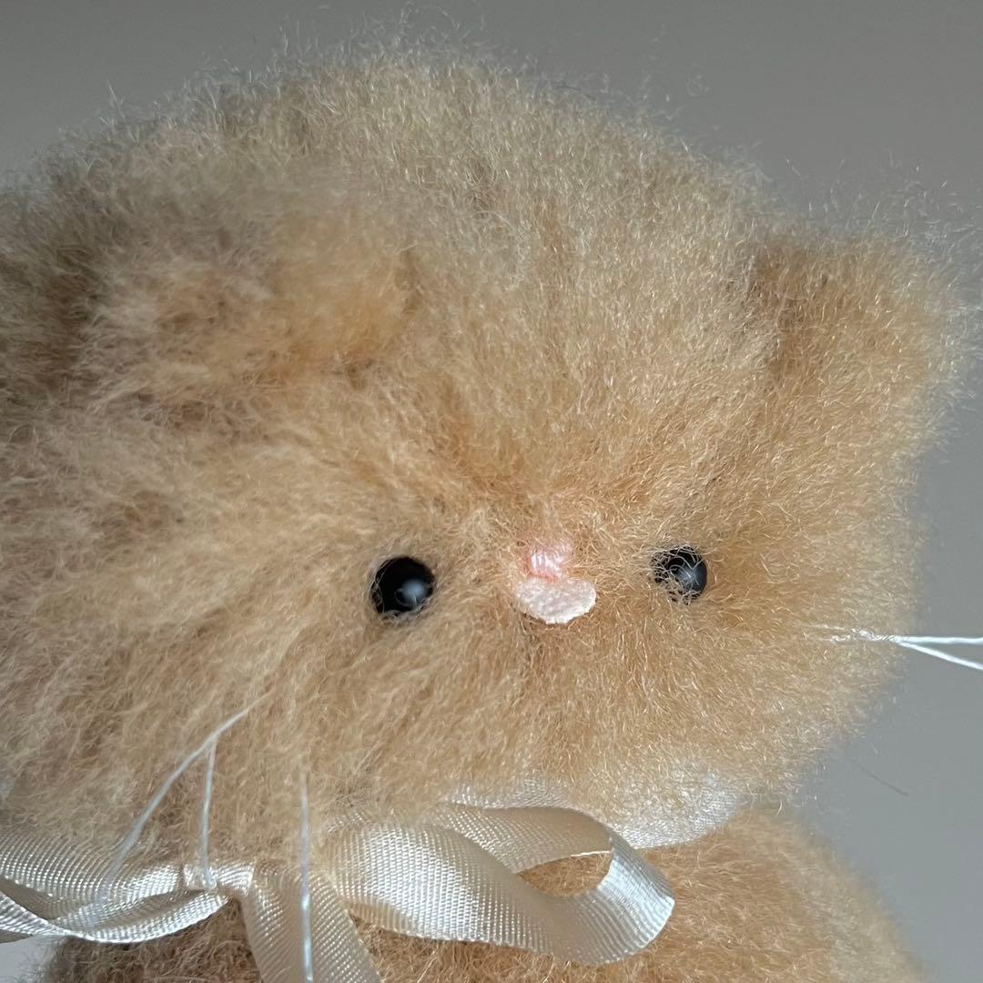 ミルクティー　ちいさなネコ　猫　ぬいぐるみ　作家　テディベア　アートドール　39