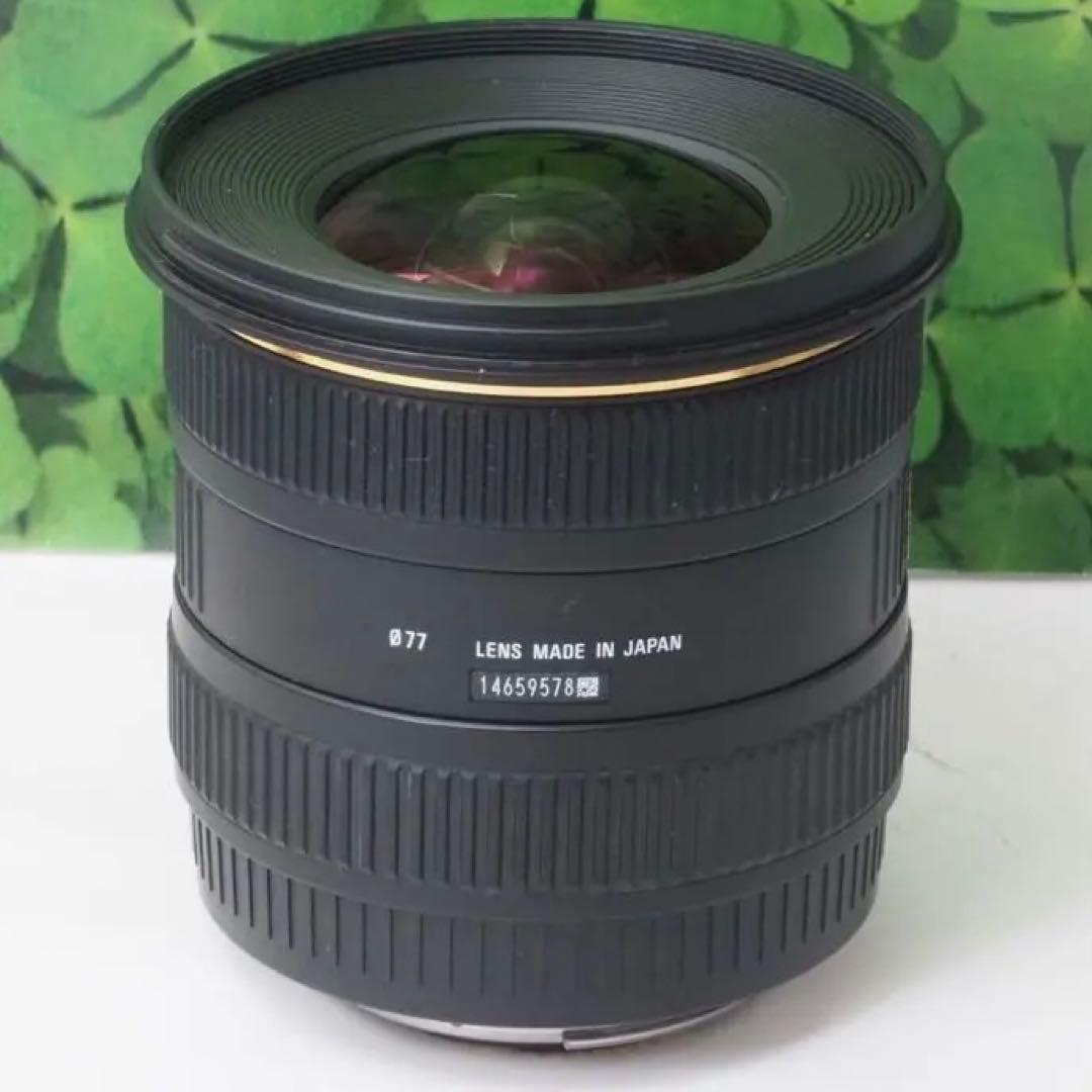 【美品】シグマ10-20mm超広角レンズ❤プロ並みの写真も撮れる❤キャノンEF用